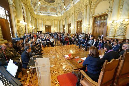 Acto institucional en el Ayuntamiento de Valladolid