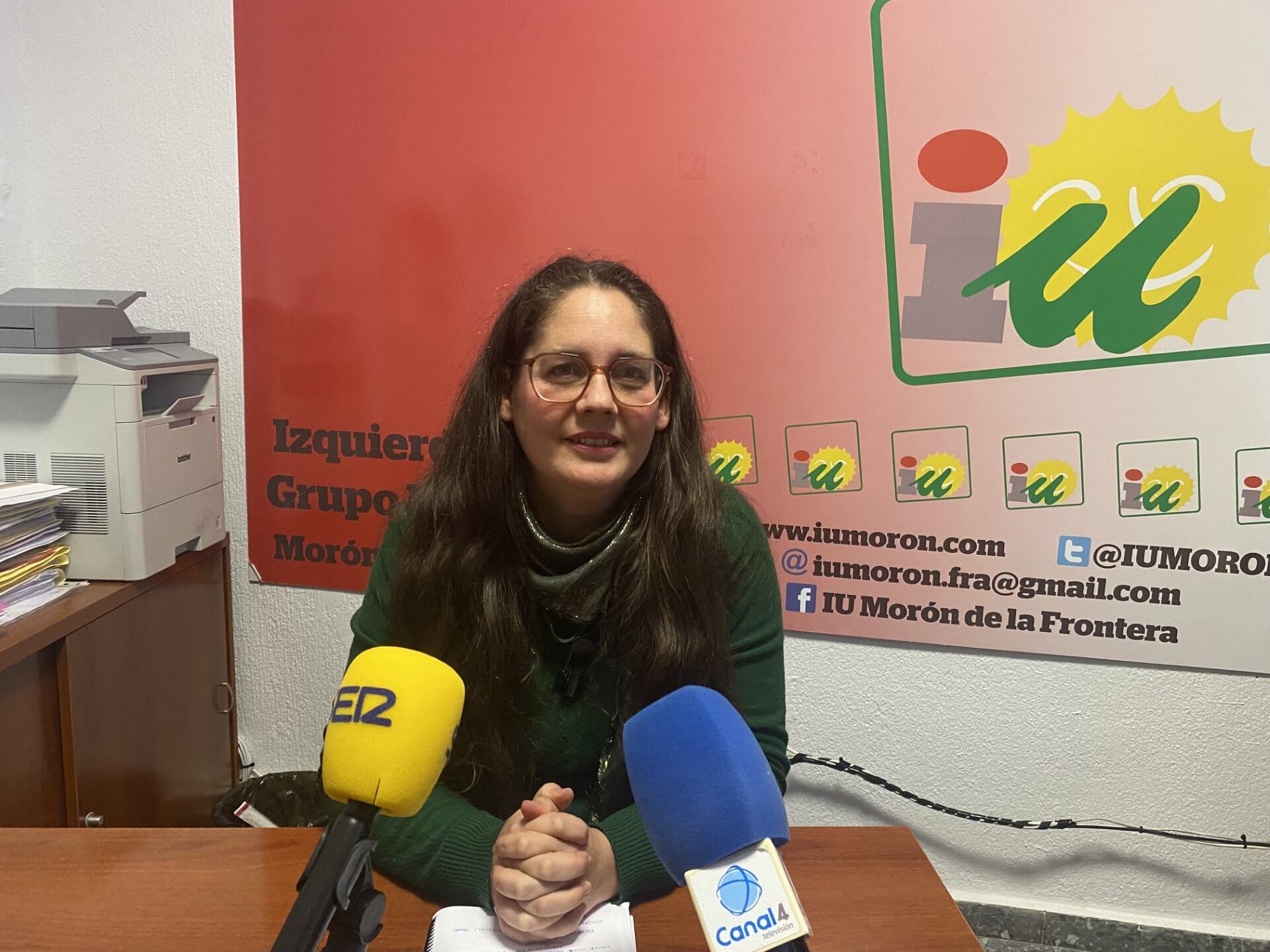 Marina Segura, portavoz de Izquierda Unida Morón