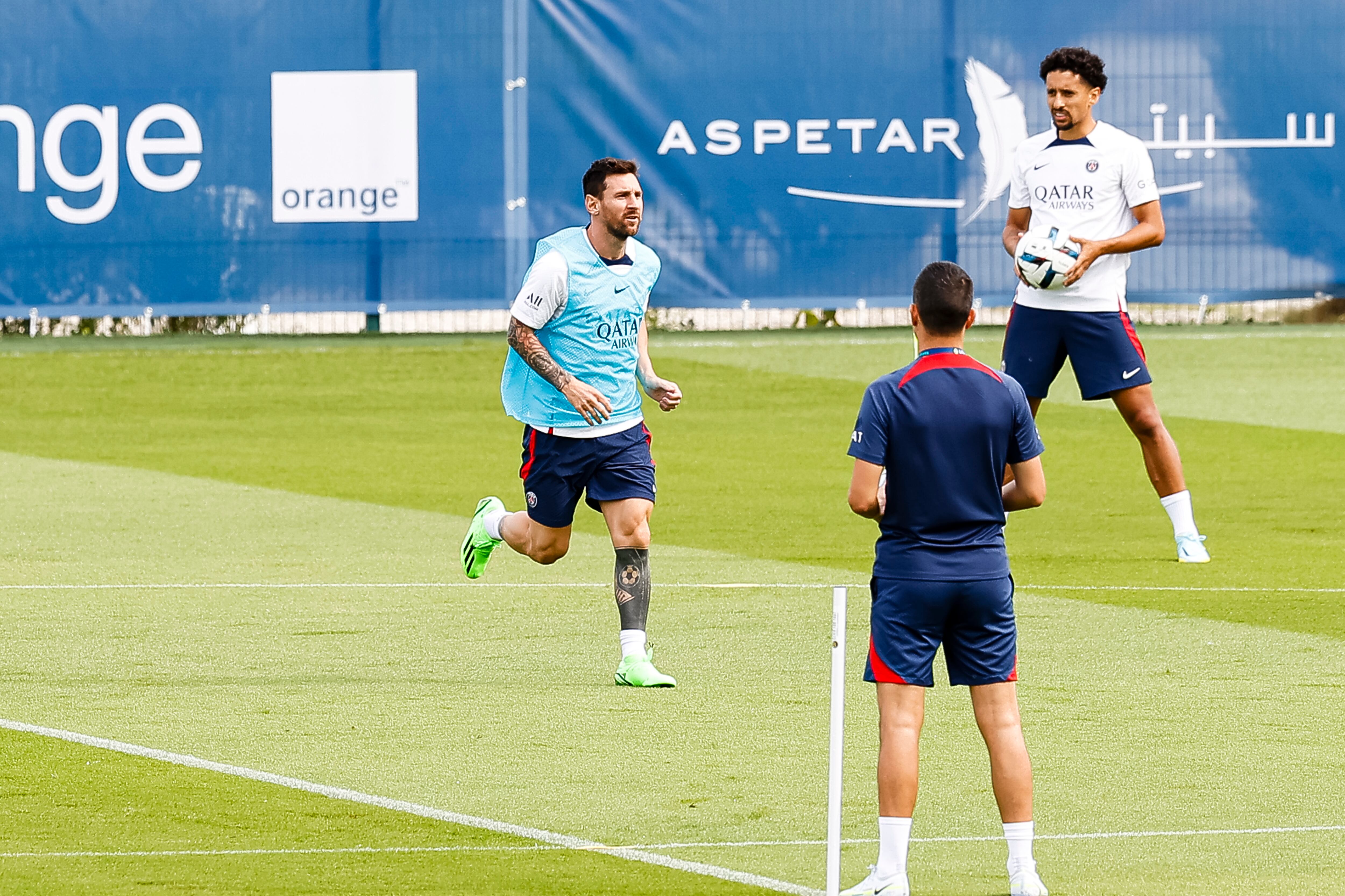 Lionel Messi, en una fotografía de archivo durante un entrenamiento con el PSG. (Antonio Borga/Eurasia Sport Images/Getty Images)