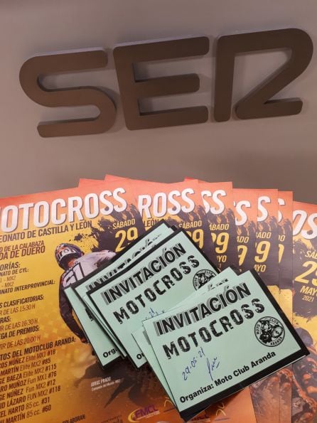 Las invitaciones cedidas por el Moto Club Aranda.