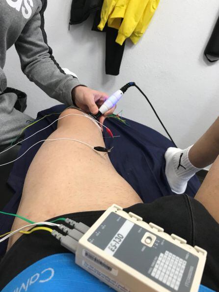 Gabri pasando las pruebas