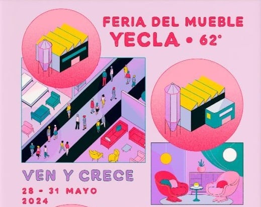 Cartel anunciador de la 62ª Feria del Mueble de Yecla