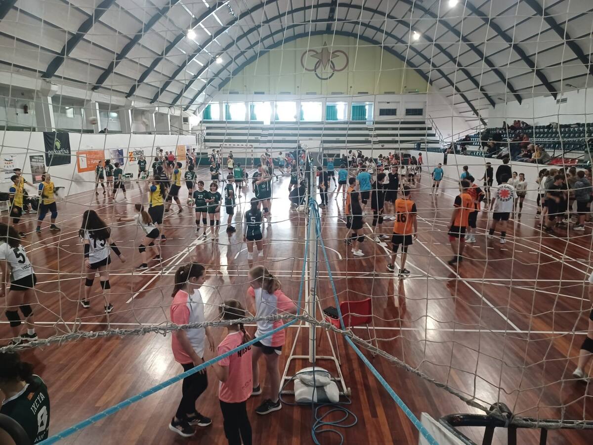 El Pabellón del Parque fue escenario de una gran jornada de voleibol escolar