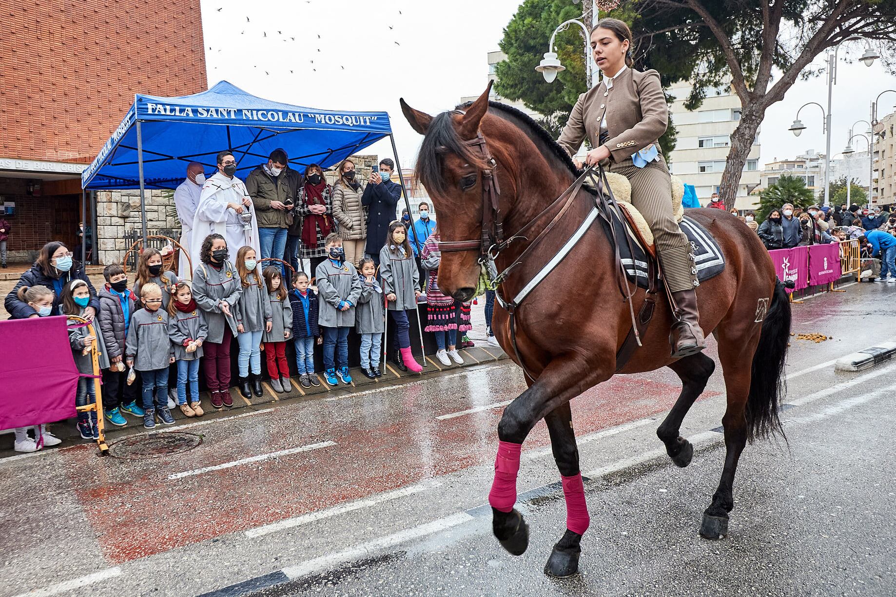 Imagen de archivo del porrat de Sant Antoni en el Grau de Gandia