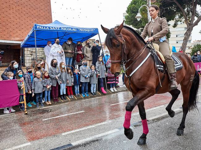 Imagen de archivo del porrat de Sant Antoni en el Grau de Gandia