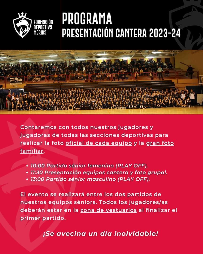 Cartel Presentación Equipos FD Mérida