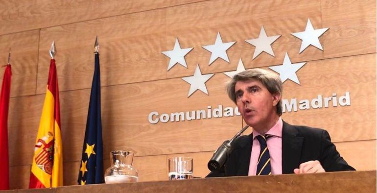 El portavoz de la Comunidad de Madrid, Ángel Garrido