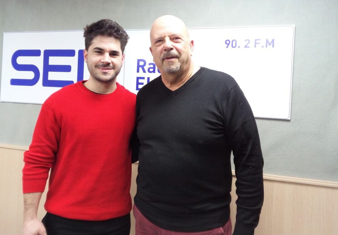 Héctor Juan y Juanma Avilés en el estudio de Radio Elda SER