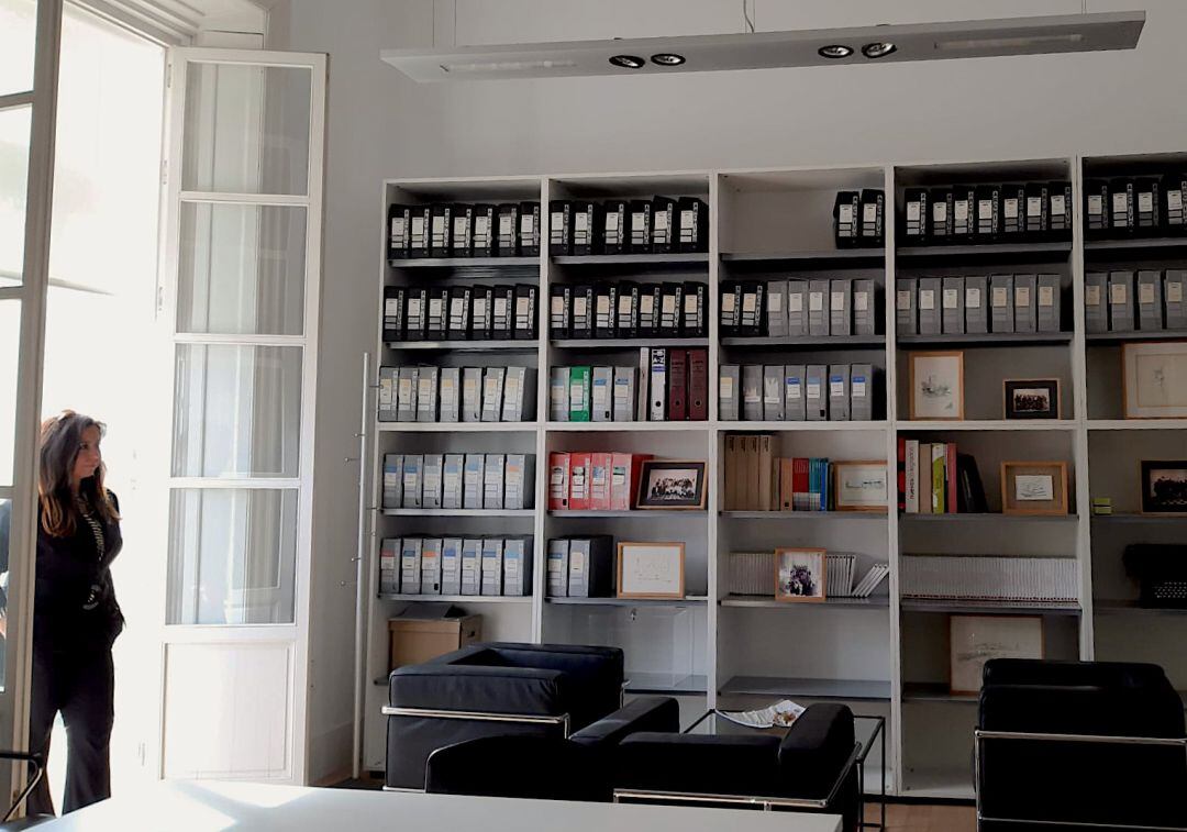 Isabel Suraña en su estudio de arquitectura