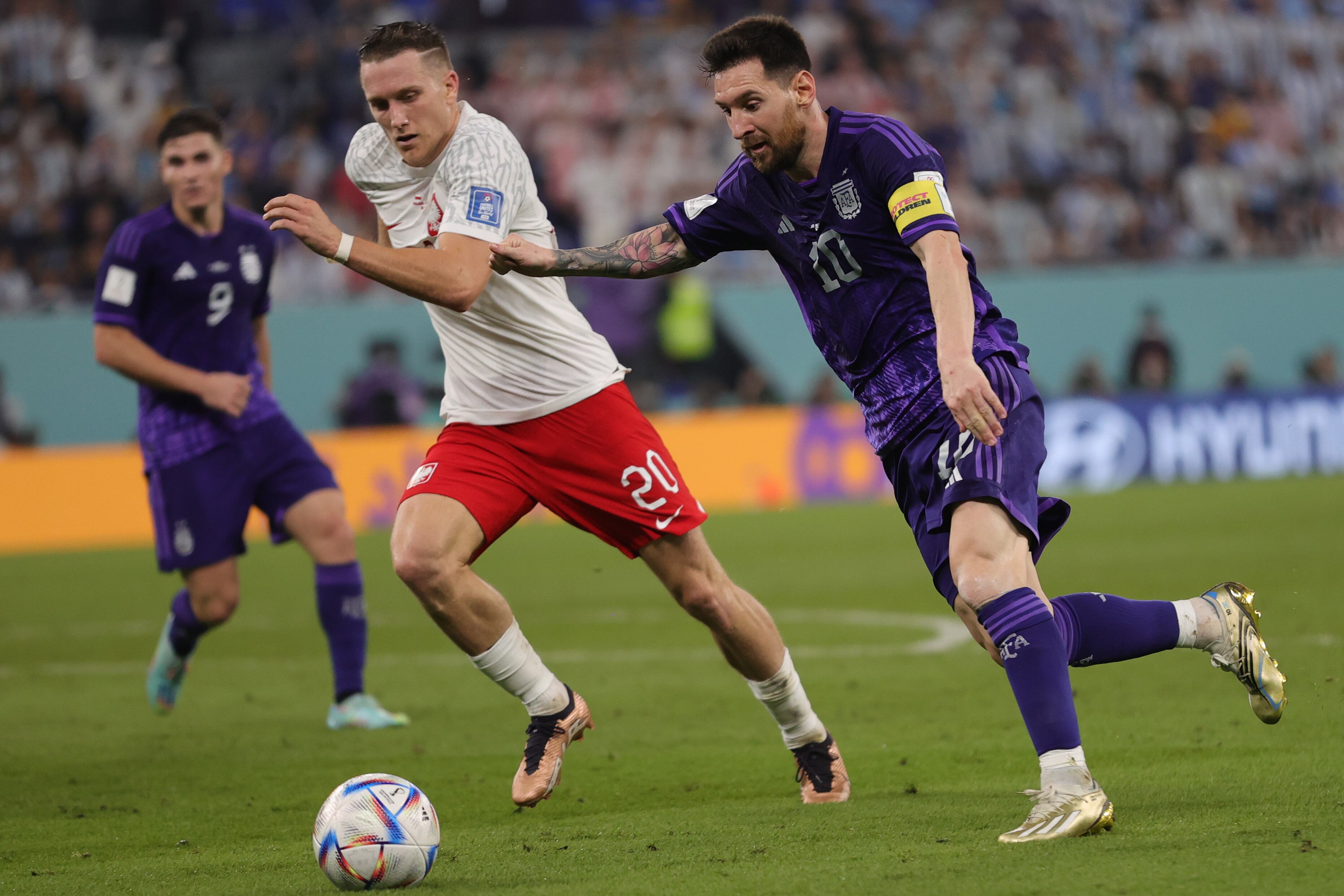 Leo Messi, durante el partido contra Polonia. EFE/EPA/Friedemann Vogel