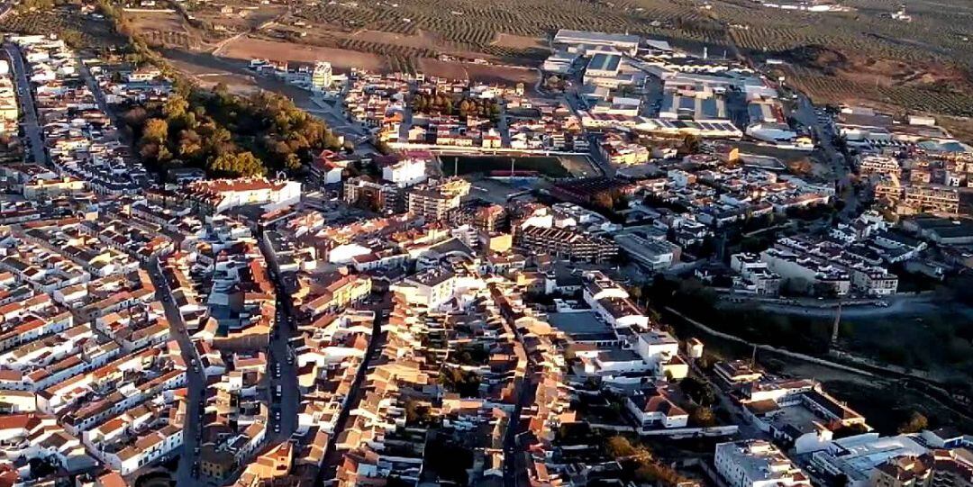 Vista aérea de Alcaudete.