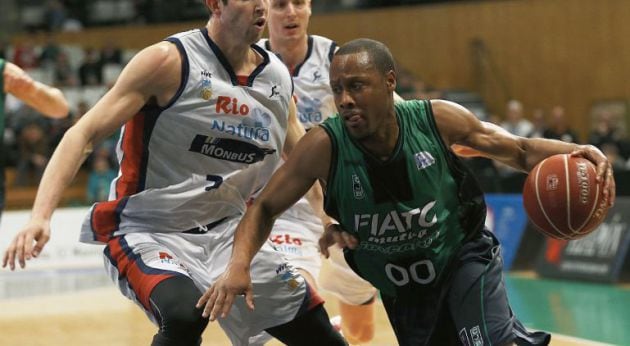 Mallet durante un partido ante el Obradoiro hace dos años