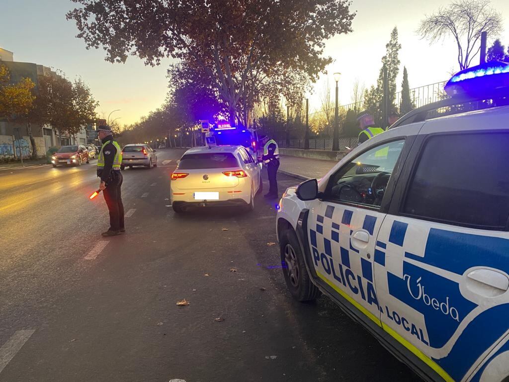 Controles de tráfico en Úbeda