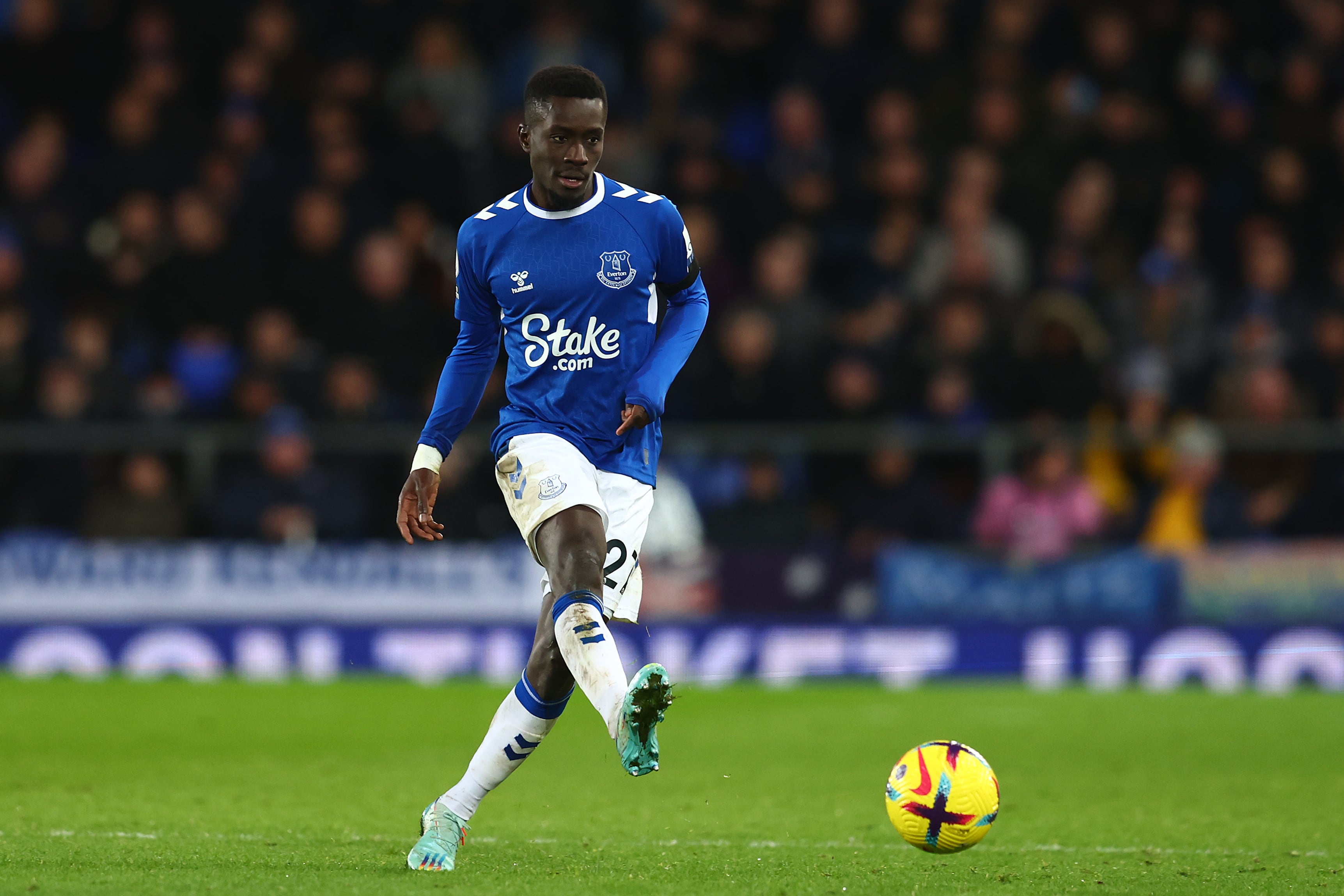 Gueye, durante un partido con el Everton la pasada temporada. 