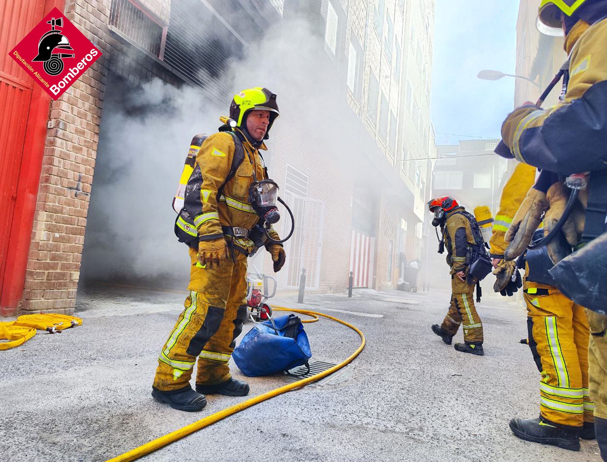 Actuación de los bomberos