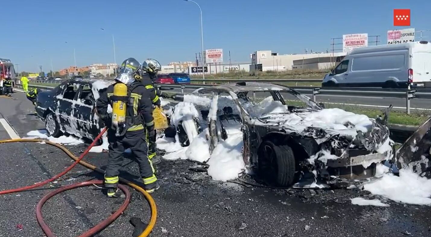 Los ocupantes de los vehículos tenían contusiones leves