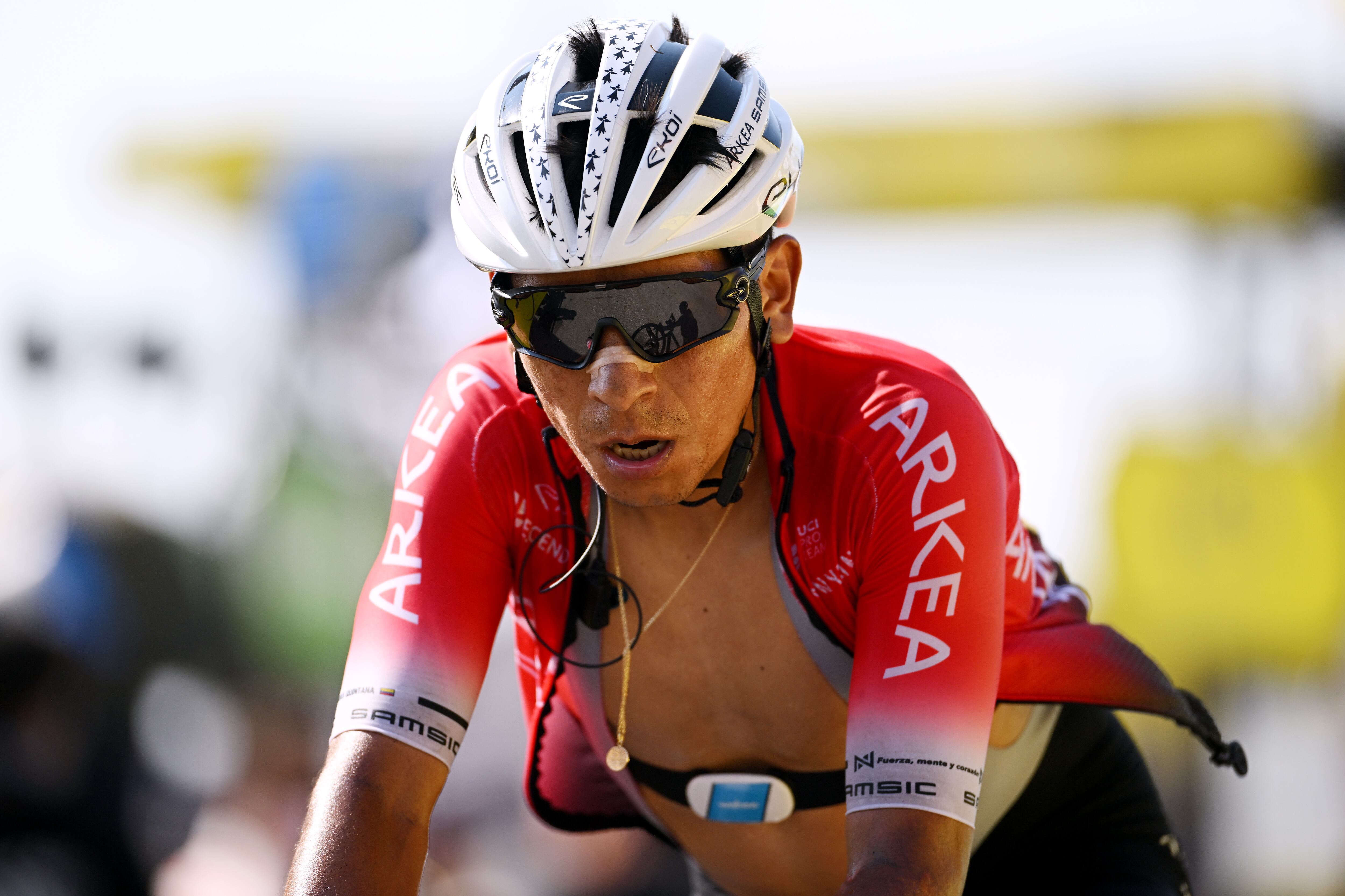 Nairo Alexander Quintana Rojas , durante una etapa del Tour de Francia