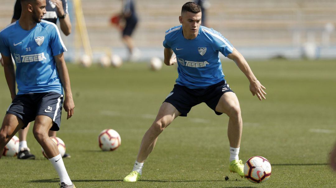 Hárper, uno de los jugadores que ha realizado un entrenamiento normal