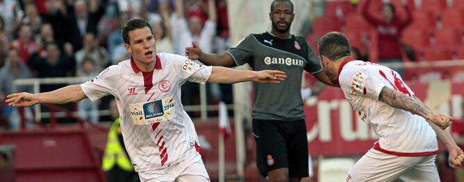 El delantero fue uno de los destacados en la goleada del Sevilla