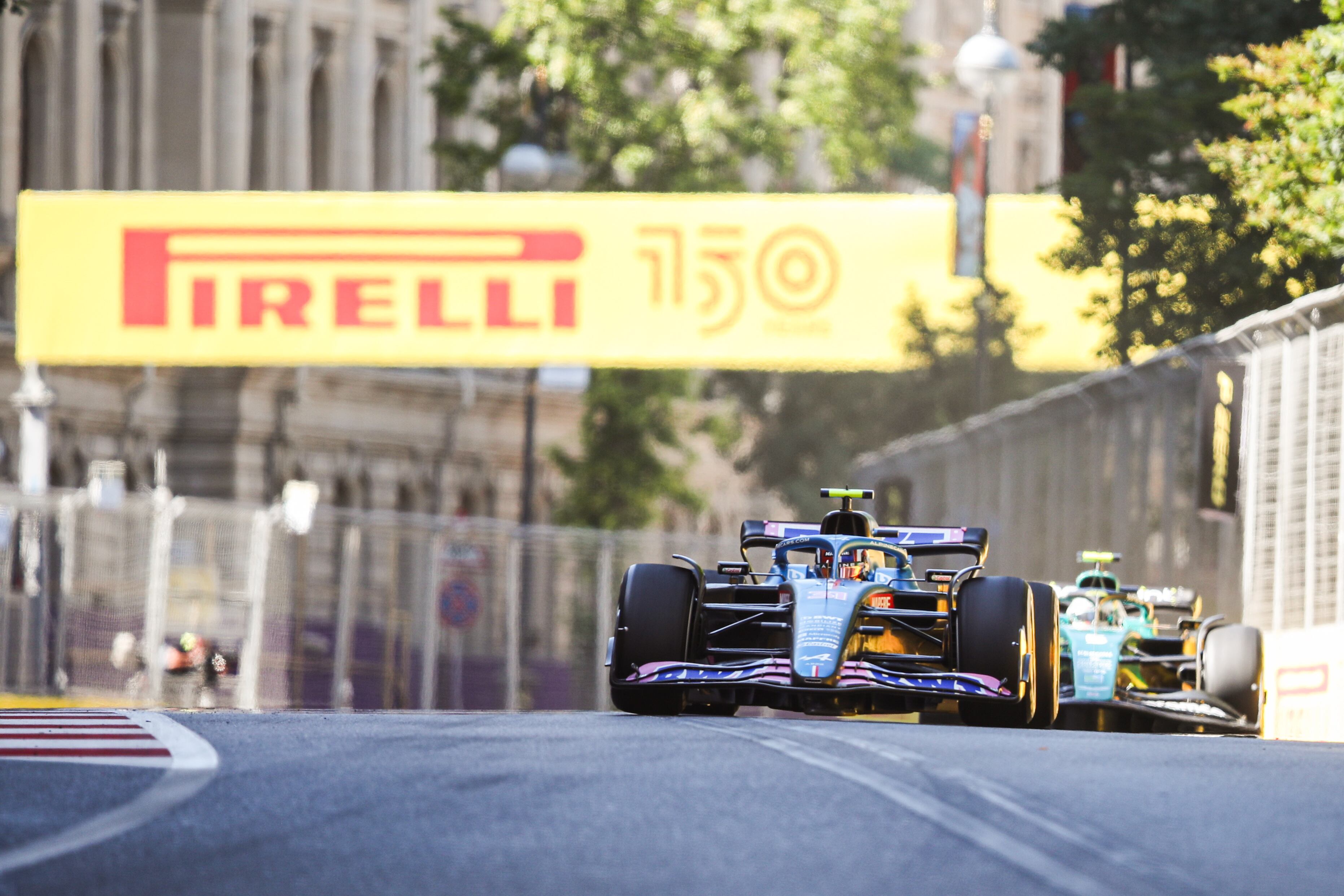 Alonso, en acción durante la carrera 