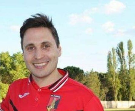 El entrenador del Atlético Peñafiel, Javier Rodríguez.