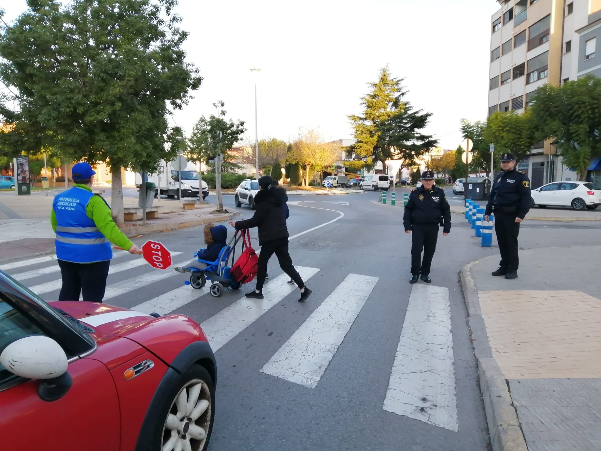 Vila-real consolida las patrullas escolares como refuerzo de la seguridad vial en los colegios