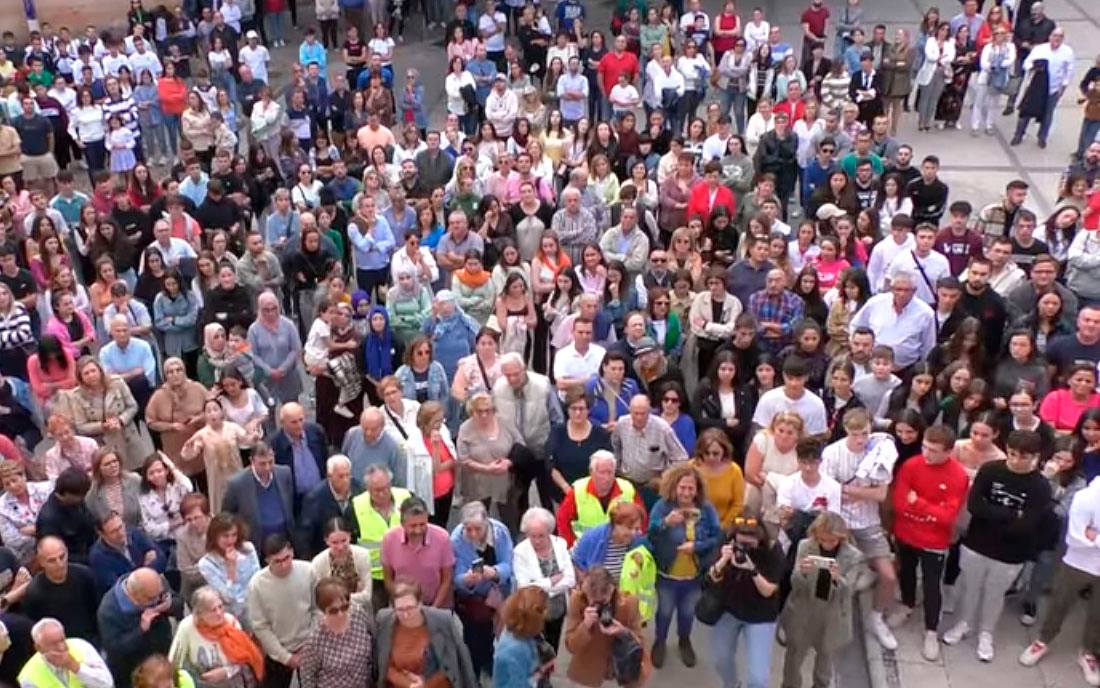 Imagen de la concentración en Campo de Criptana (Ciudad Real) este pasado sábado