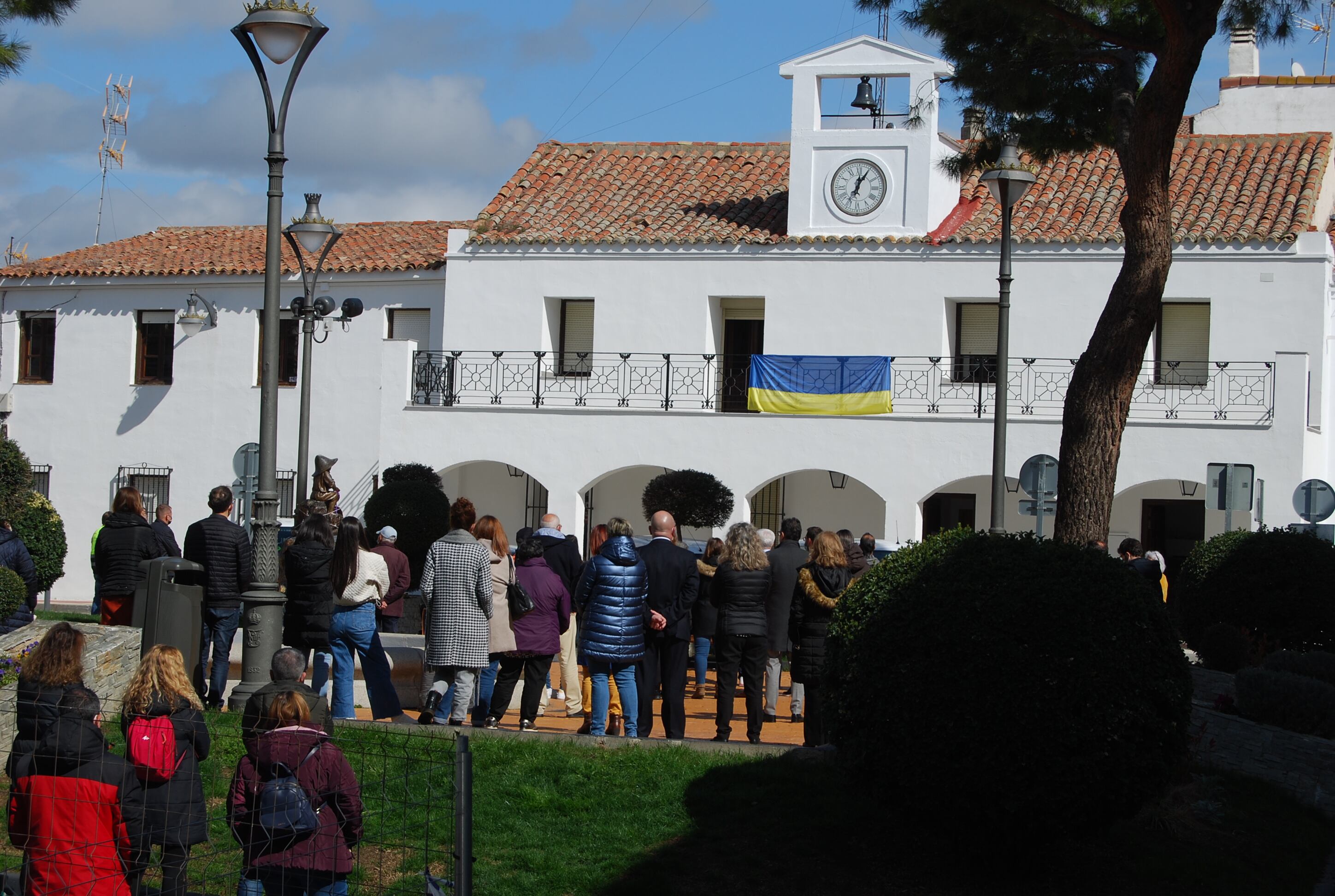 En Parla se ha desarrollado la concentración con la presencia de concejales y trabajadores municipales