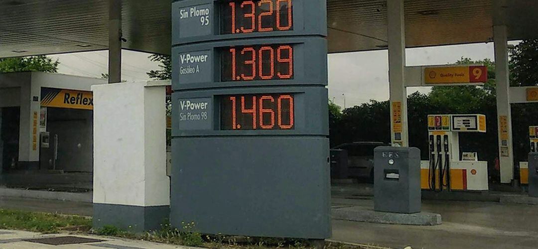 Una gasolinera en Getafe