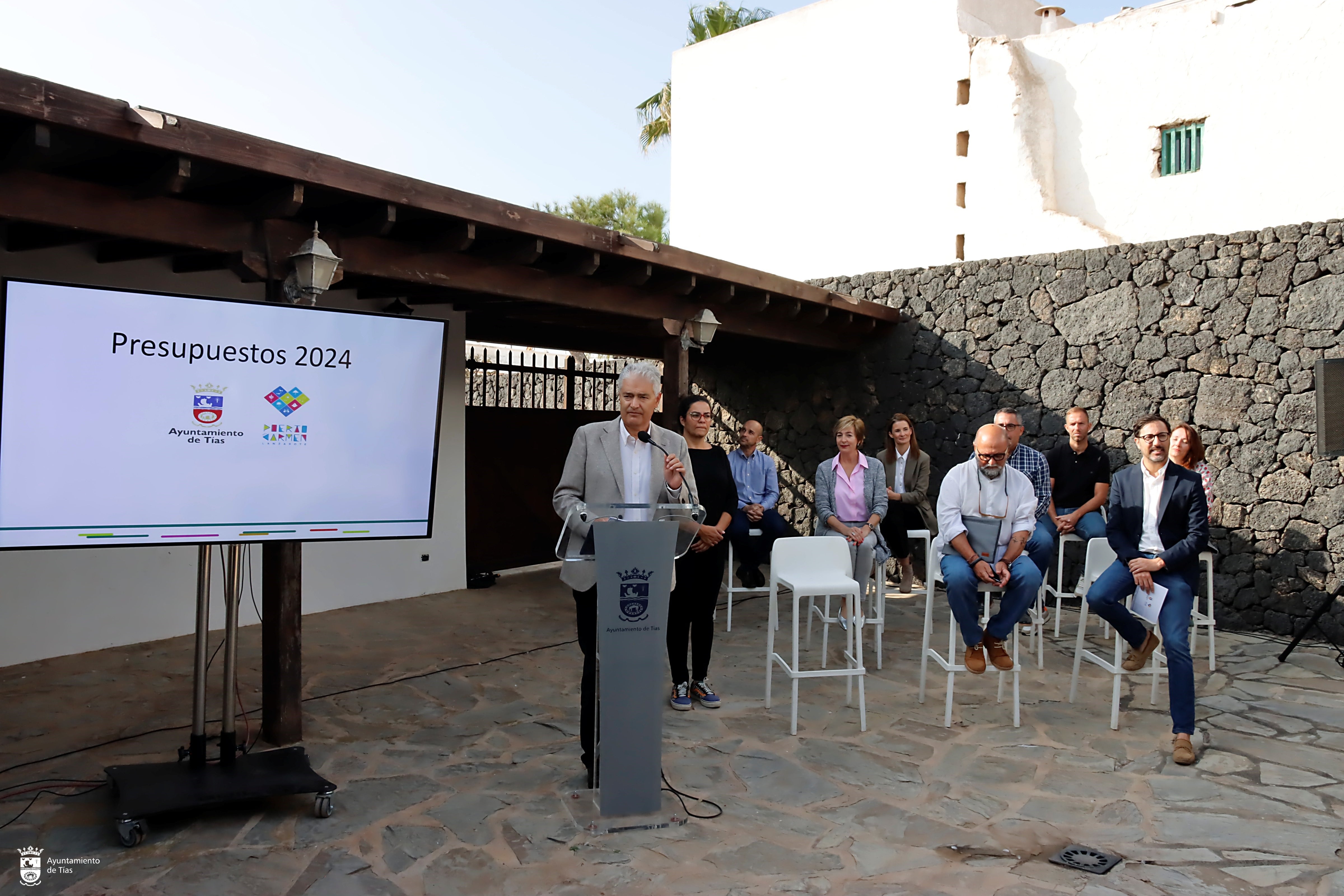 Presentación de los presupuestos de Tías, Lanzarote, para 2024.