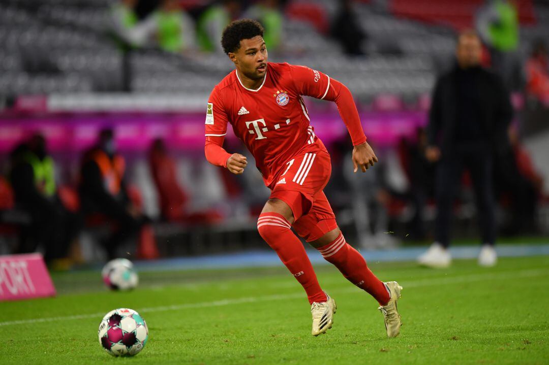 Gnabry, durante un Bayern Múnich-Hertha de Berlín