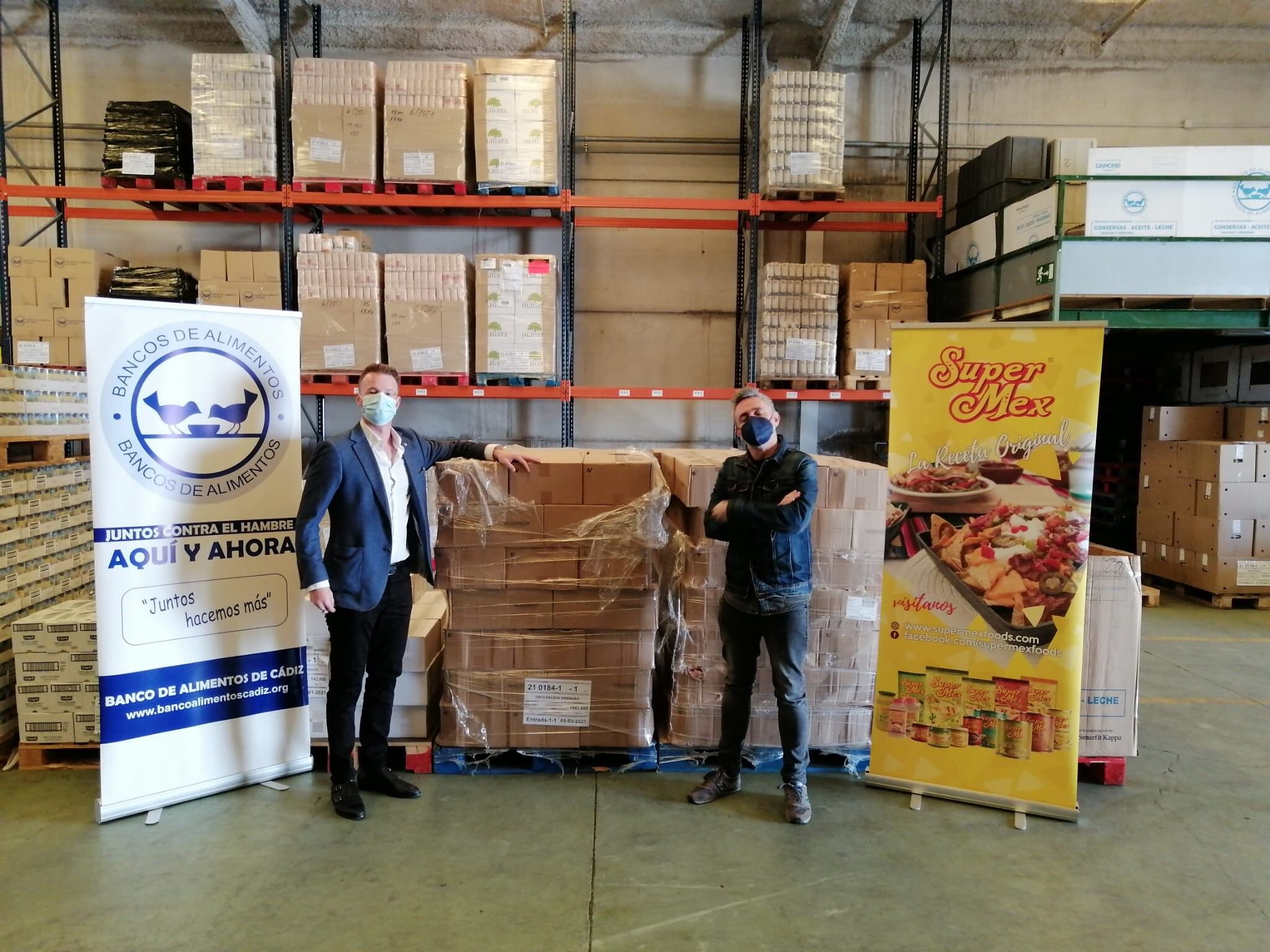 Super-Mex Foods dona 7.500 kg de comida al Banco de Alimentos de Cádiz