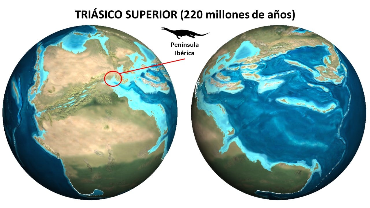 Imagen de la Tierra hace 250 millones de año aproximadamente