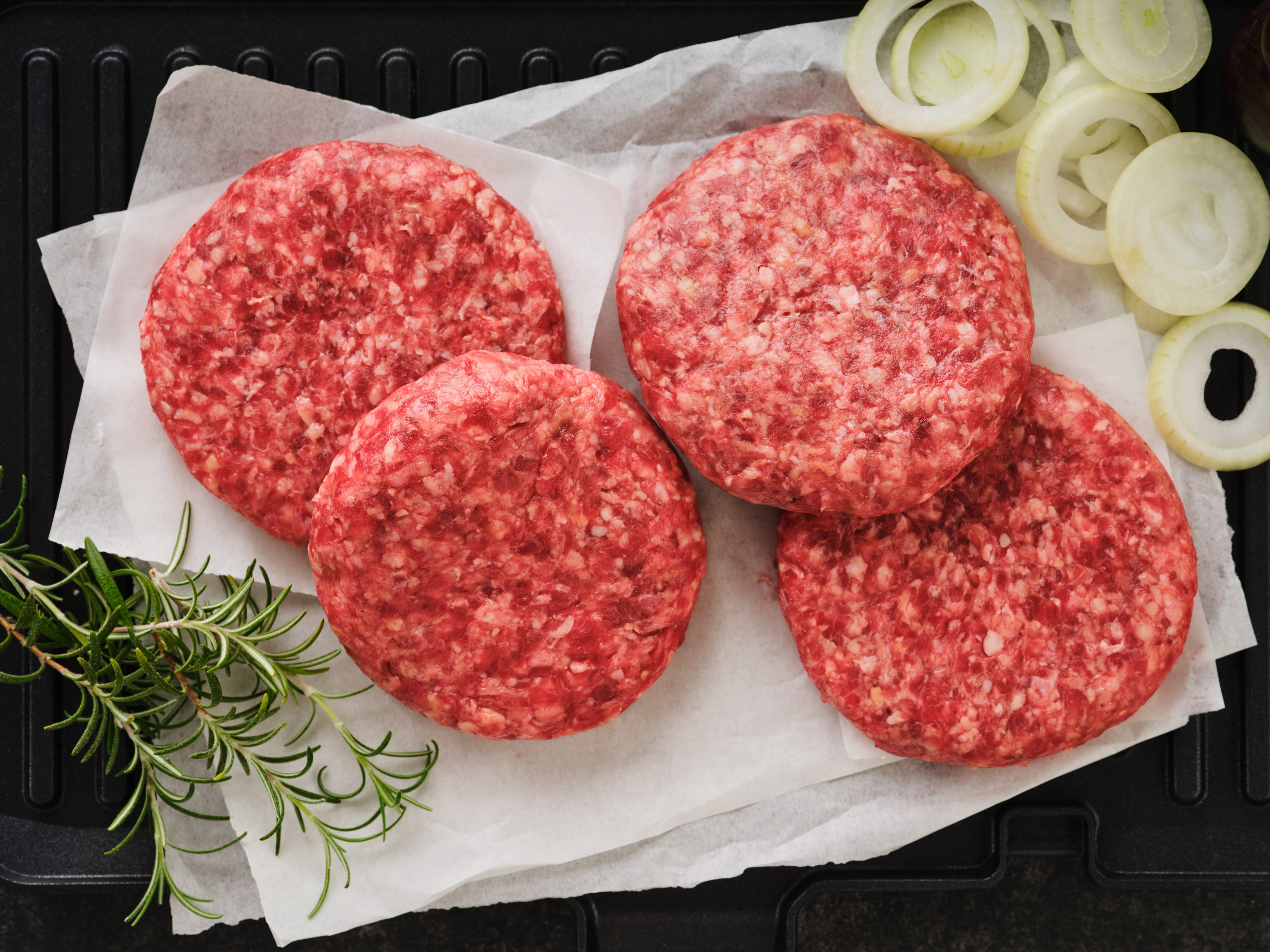 Carne de hamburguesa, en una imagen de archivo.