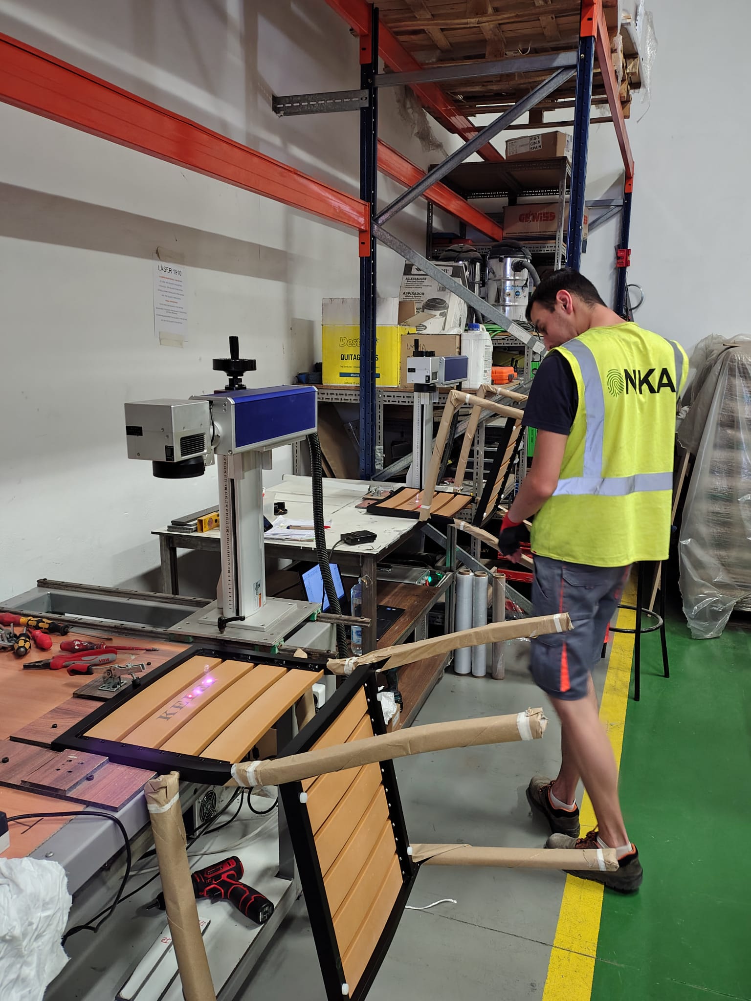 Momento de la visita a la empresa