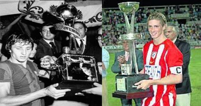 Johan Cruyff y Fernando Torres son dos de los &quot;cracks&quot; que han levantado el Trofeo Ibérico