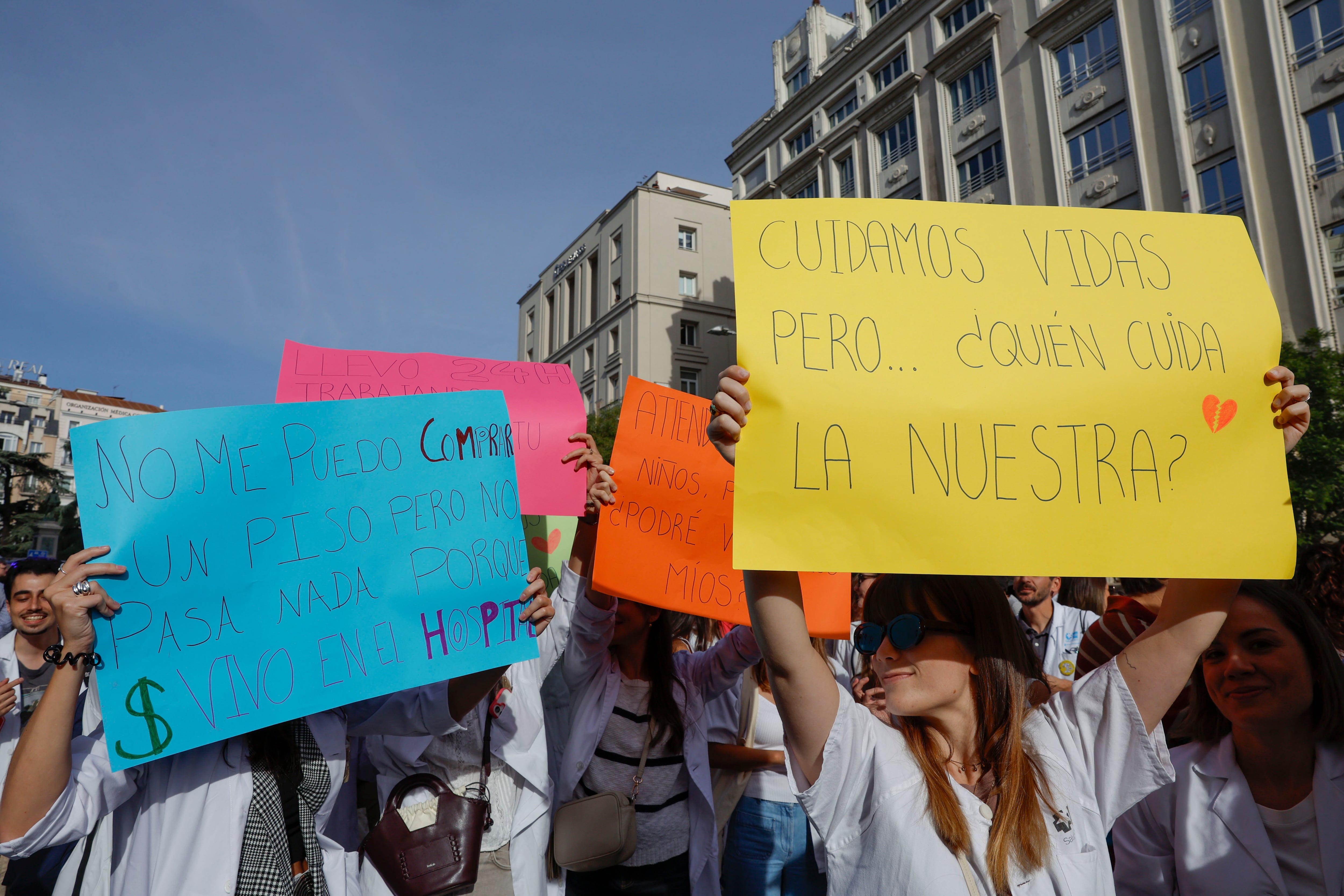 Manifestación de los médicos del Sistema Nacional de Salud en Madrid