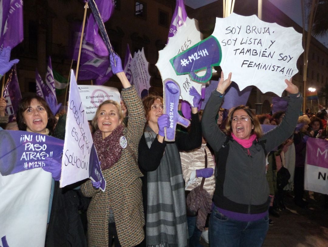 Movilización feminista en Huelva del 15 de enero. 