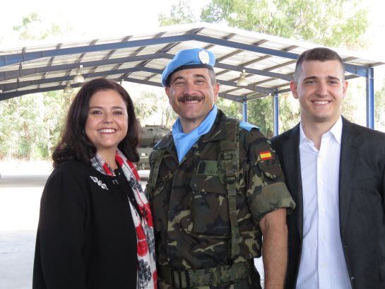 Francisco Villegas con Sensi Sánchez, su mujer, y Manuel, su hijo