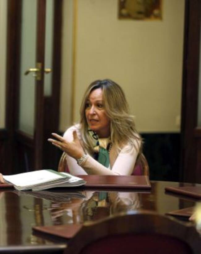 Foto de archivo de la portavoz de Exteriores del PSOE en el Congreso, Trinidad Jiménez