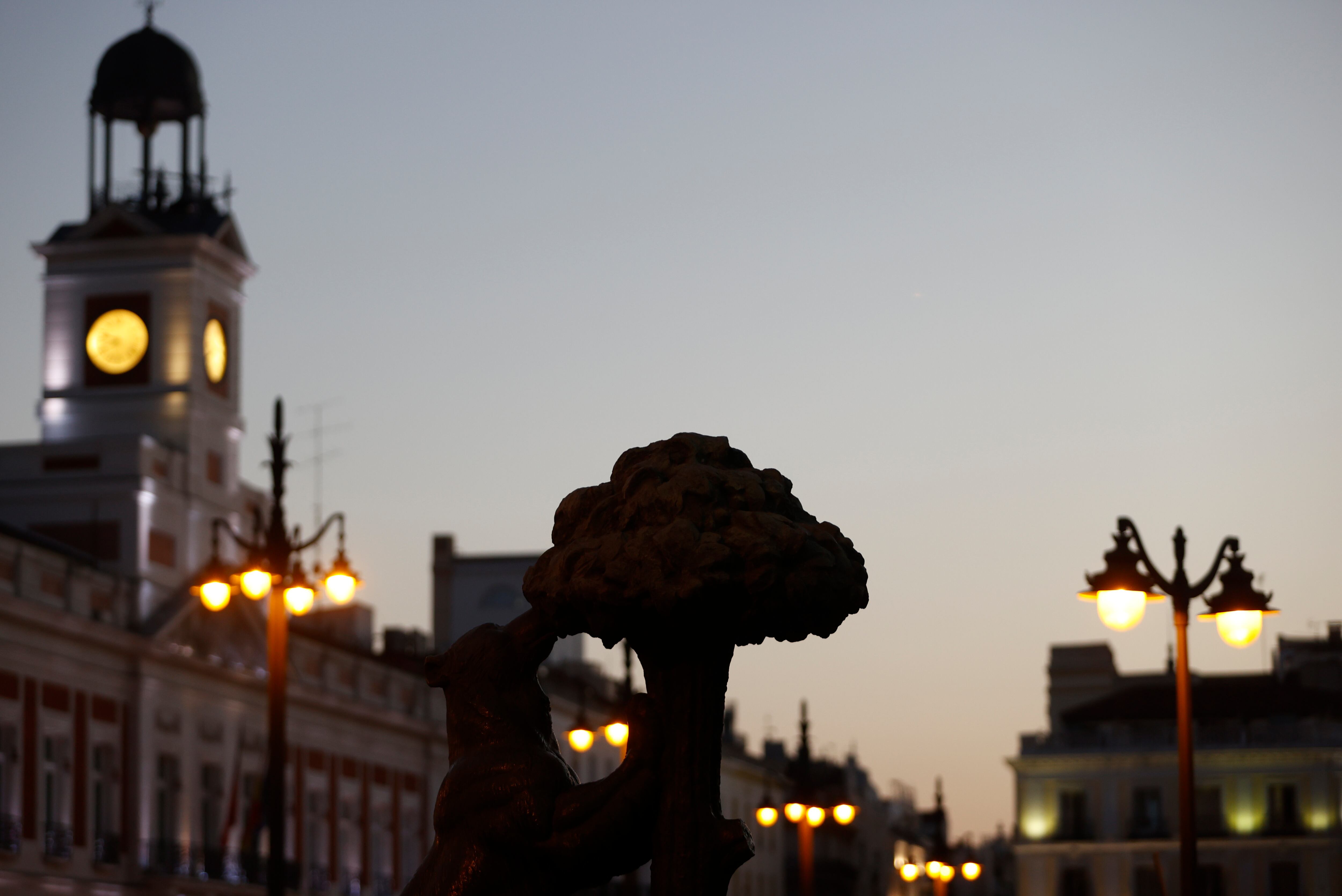 La puerta del Sol, en Madrid,