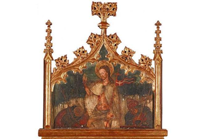 La resurrecció de Crist, retaule gòtic de Pere García de Benavarri