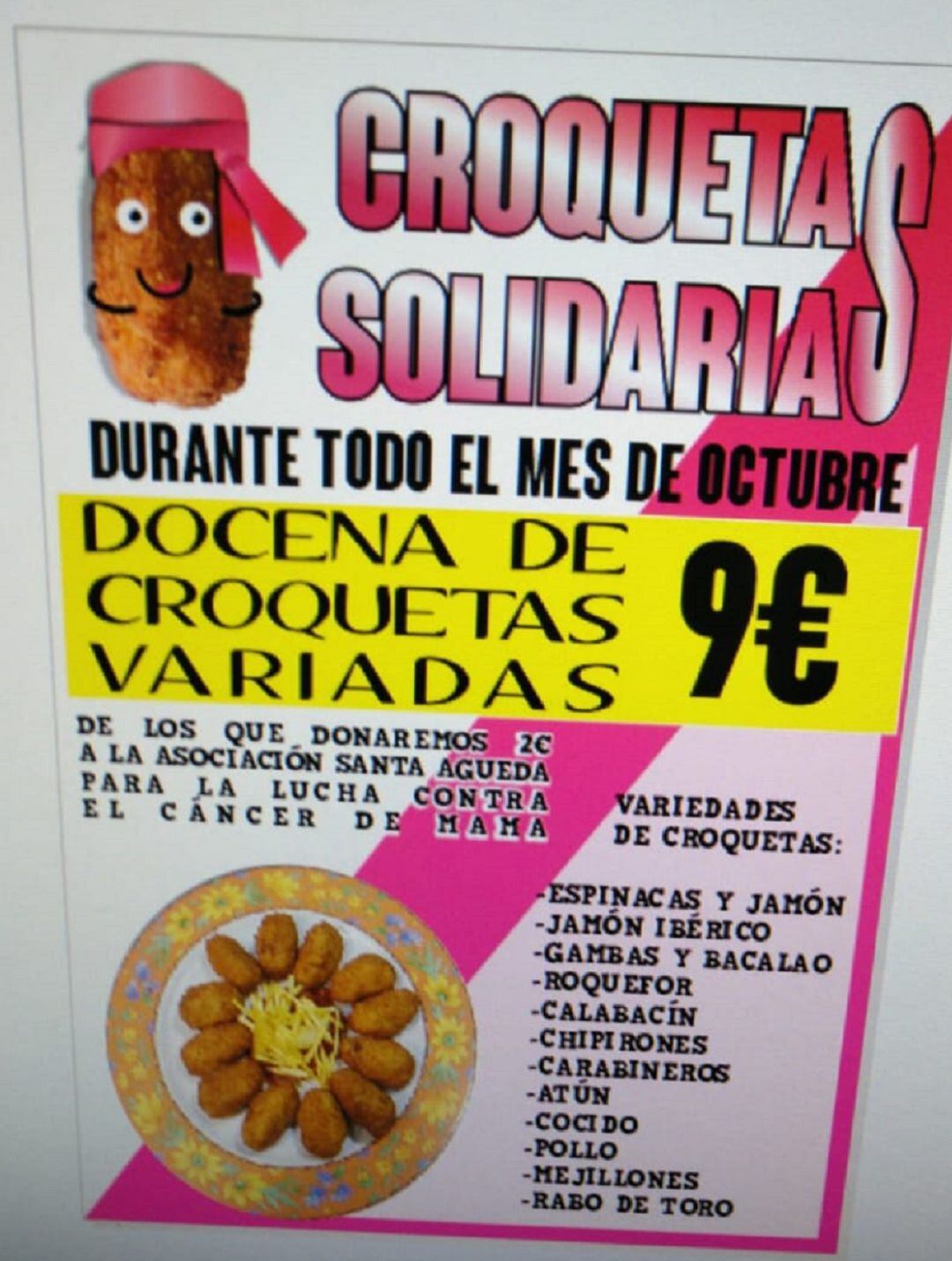 Croquetas solidarias contra el cáncer en Puertollano 