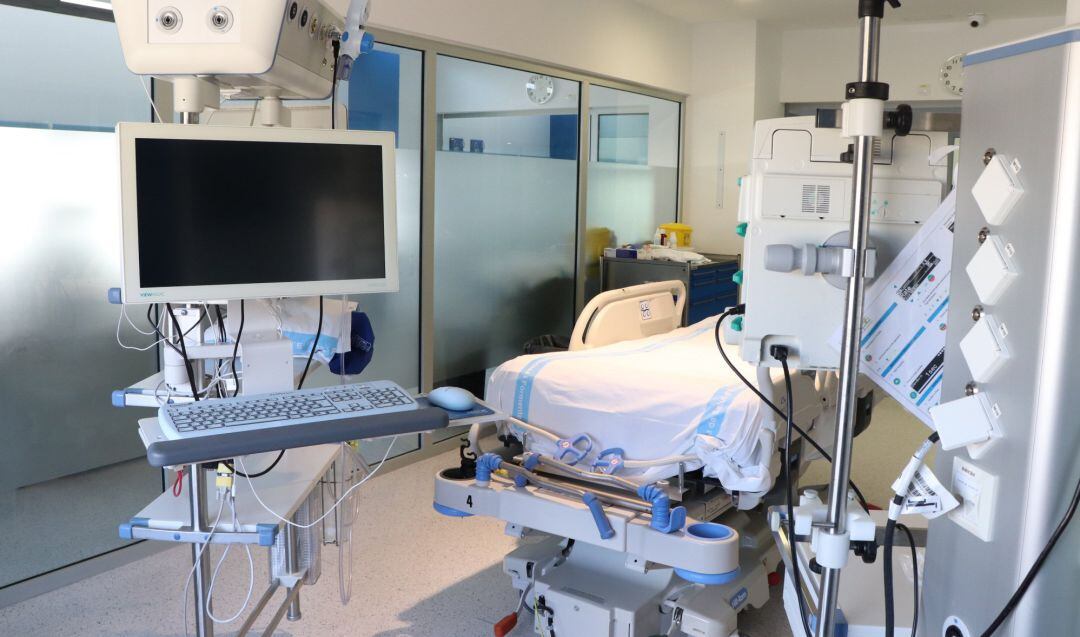 Cama en la UCI de Can Misses.