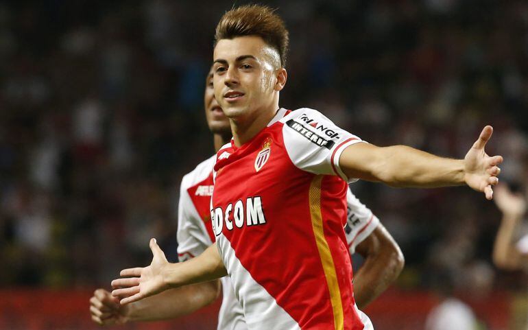 Stephan El Shaarawy celebra un gol anotado en pretemporada.