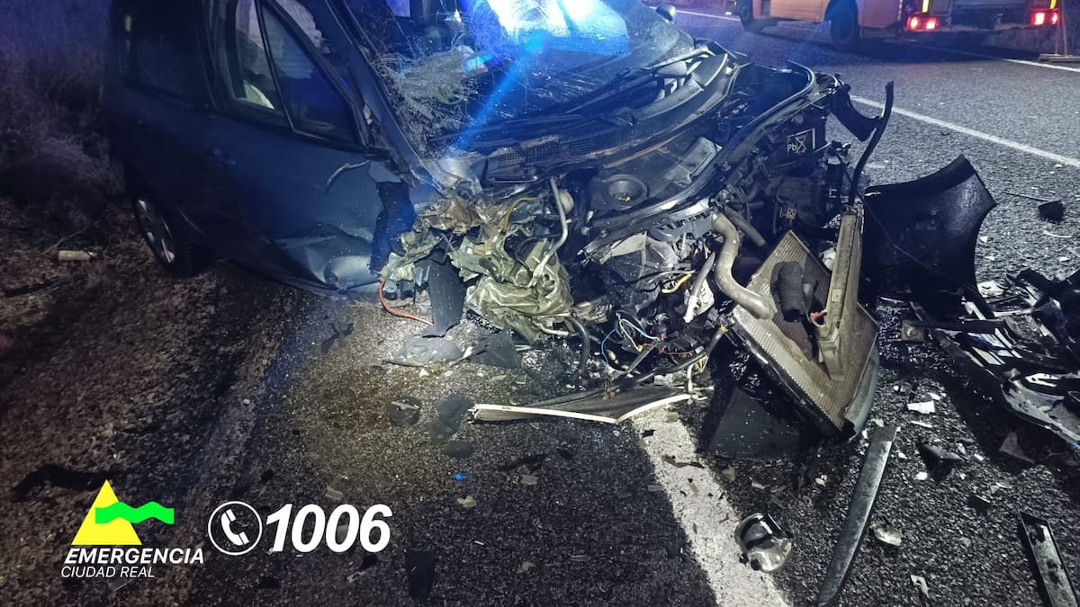 VÍDEO: Así ha sido el violento choque de dos vehículos entre La Solana y Membrilla