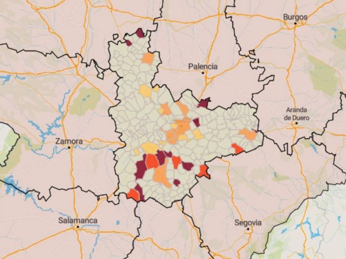 Apenas una decena de municipios de la provincia siguen en riesgo muy alto