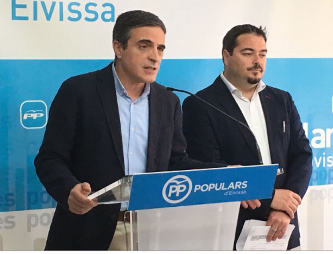 José Vicente Marí Bosó y el candidato al Senado, Sant Marí