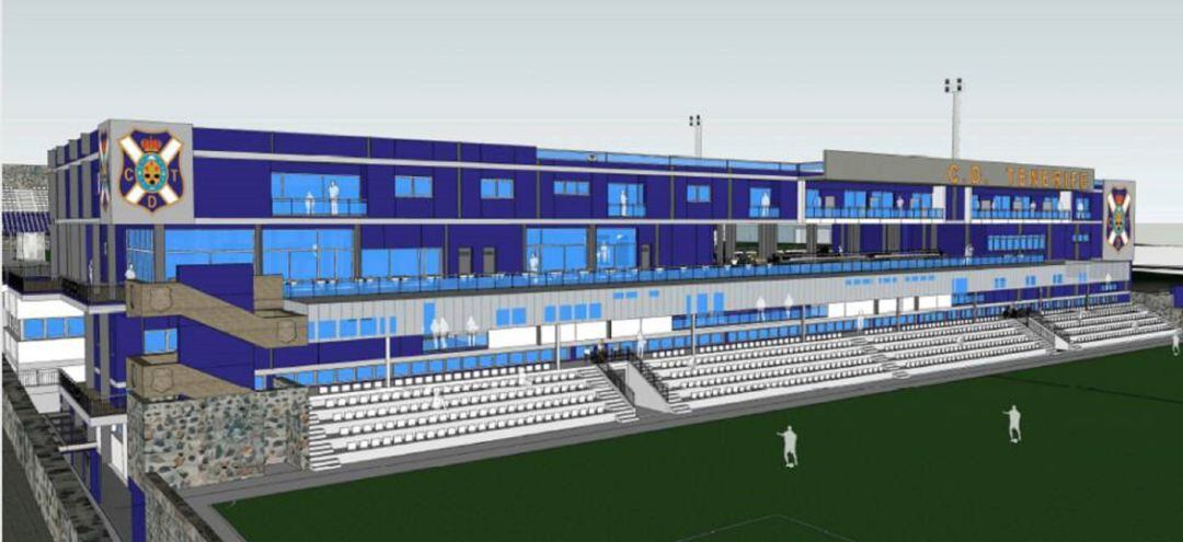 Proyecto de la Ciudad Deportiva Javier Pérez presentado por el CD Tenerife y el Cabildo Insular.