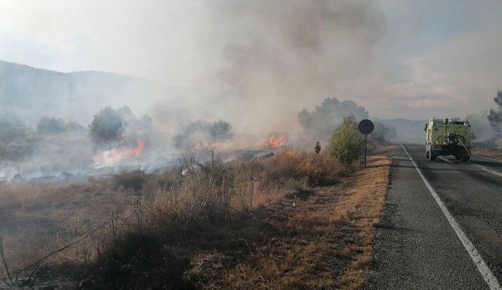 Incendio en Barinas (Abanilla)